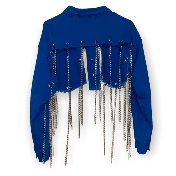 Blue Chain Jacket ⛓ - Picture 3 of 4